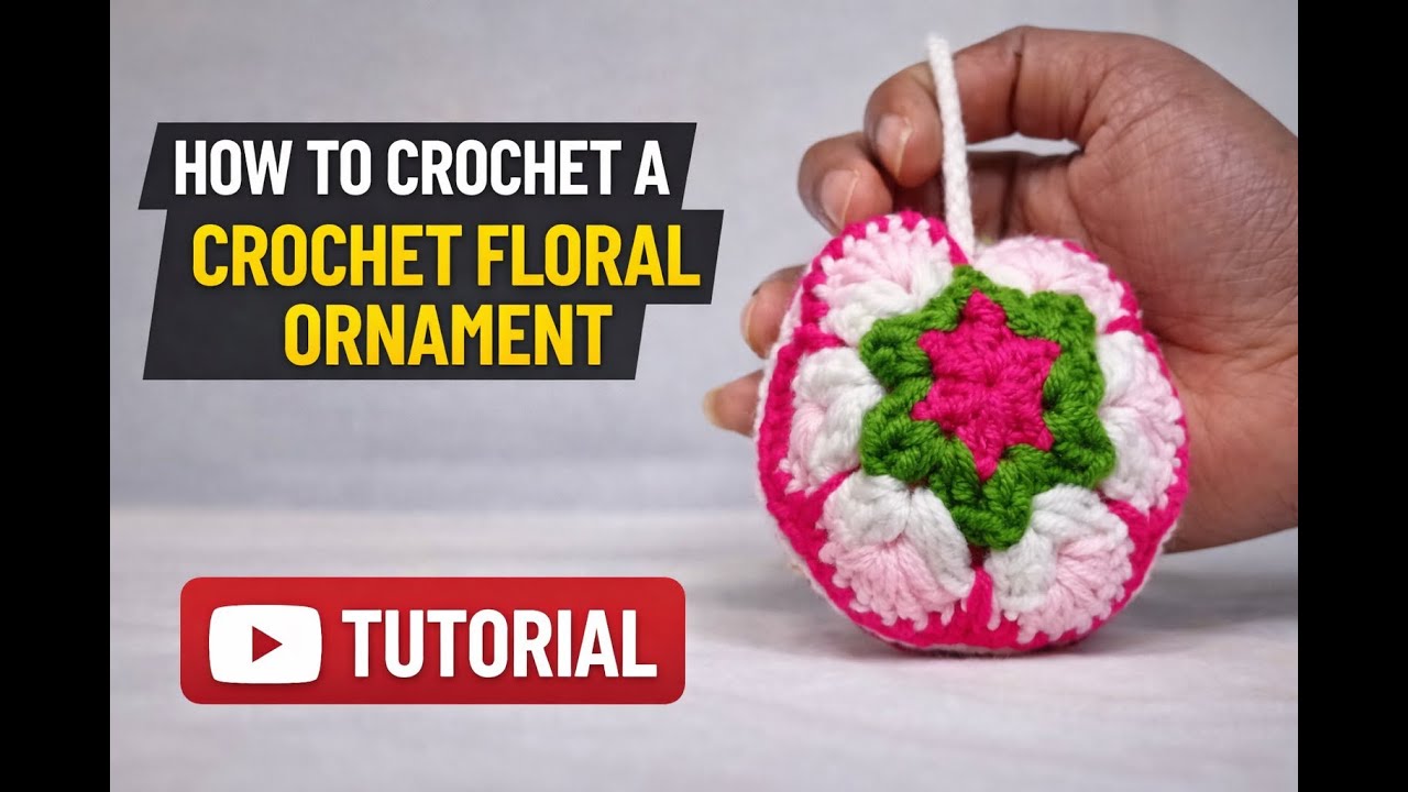 Crochet keychain part 02 | crochet granny square tutorial for crochet lovers
