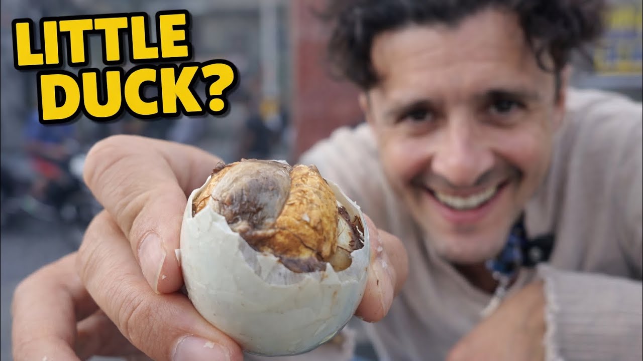 Поедание утиного эмбриона во Вьетнаме 😳 (Hột Vịt Lộn) | 🇻🇳
