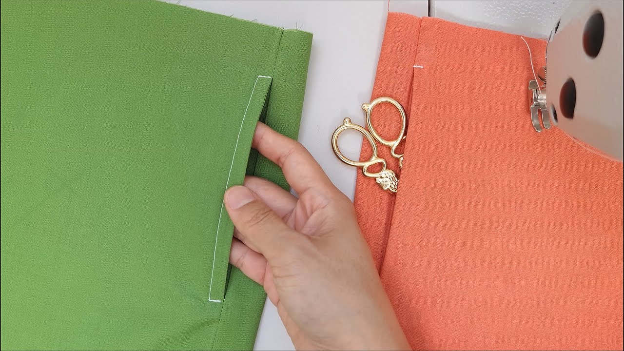 How to sew Inseam pockets, 2ways/숨은주머니, 인심포켓 달기 / Sewing tips