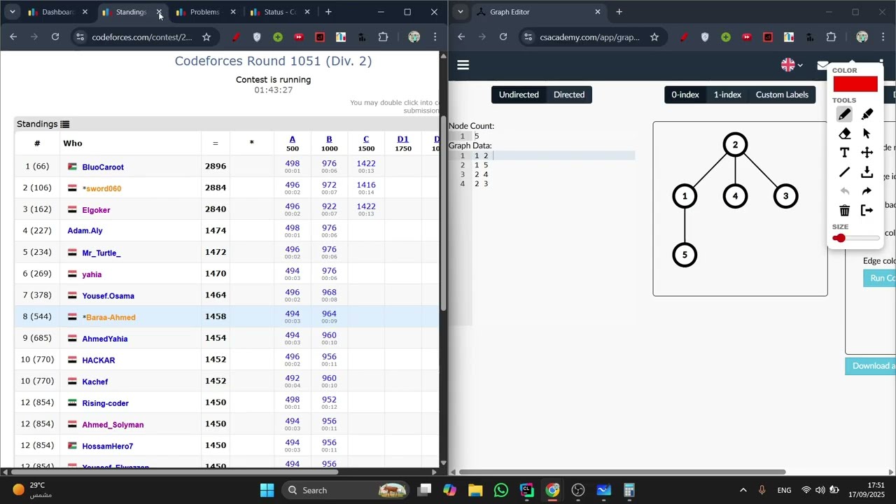 Codeforces Round 1051 (Div. 2) Screencast + Upsolve (A, B, C, D1, D2)