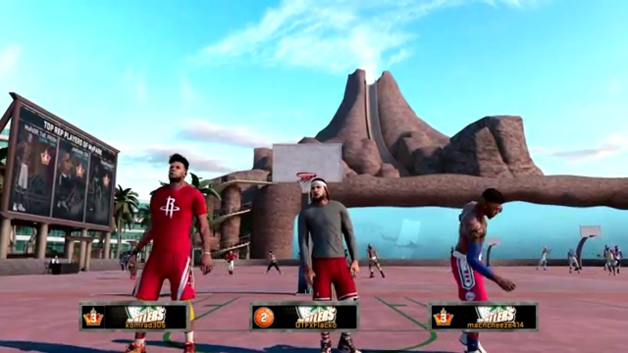NBA 2K16  | My Park | Sunset Beach | Guarding Mascot