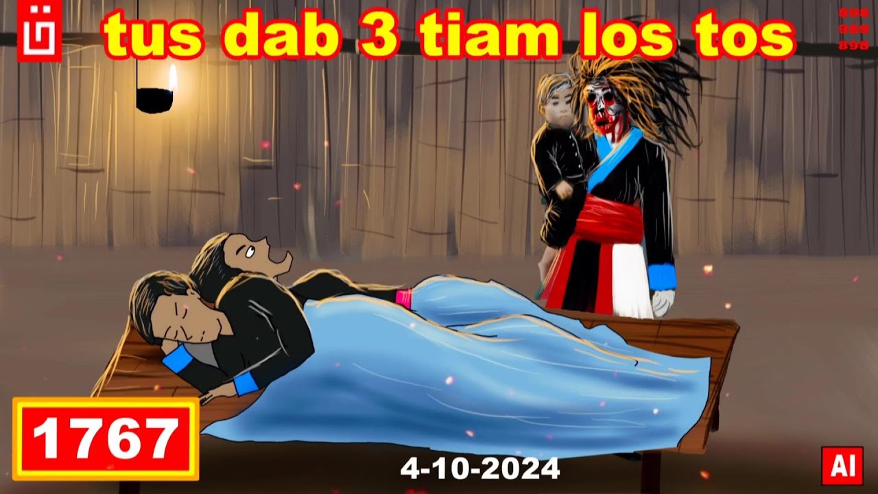 dab hais hmoob - 1767 - 4/10/2024 tus dab 3 tiam los tos, ผีสามชาติ, Three-life ghost.