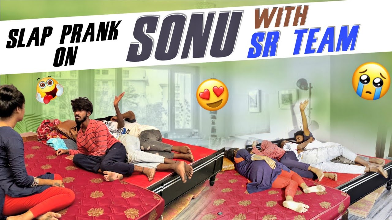 Slap prank on Sonu With My Sr Team |JINNU THOSONU| @Shree_Prabha_Official