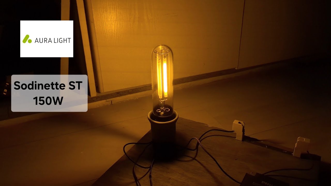 Part 2: High Pressure Sodium lamp double arc: AURA Sodinette ST 150W fast and hot restart