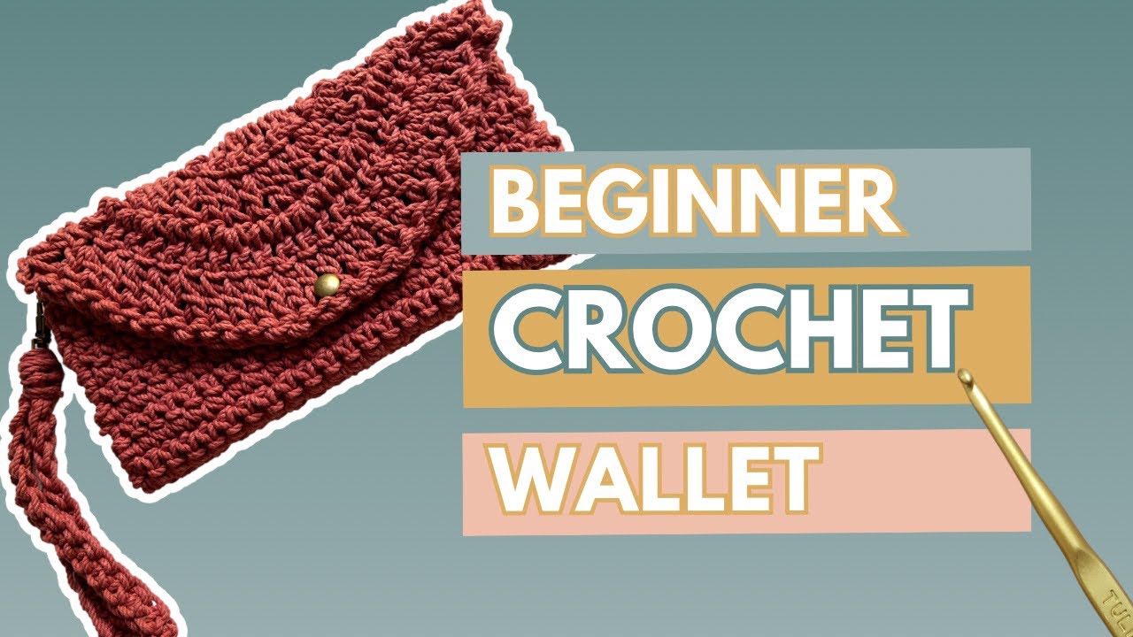 Easy crochet wallet for beginners | Crochet wristlet tutorial 🙌🏻 #beginnercrochet