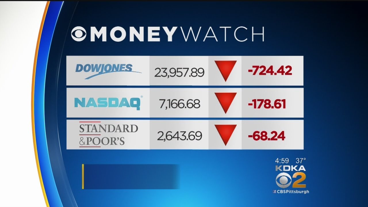 Trade Worries Send Stock Market Plunging, Dow Jones Drops More Than 700 Points