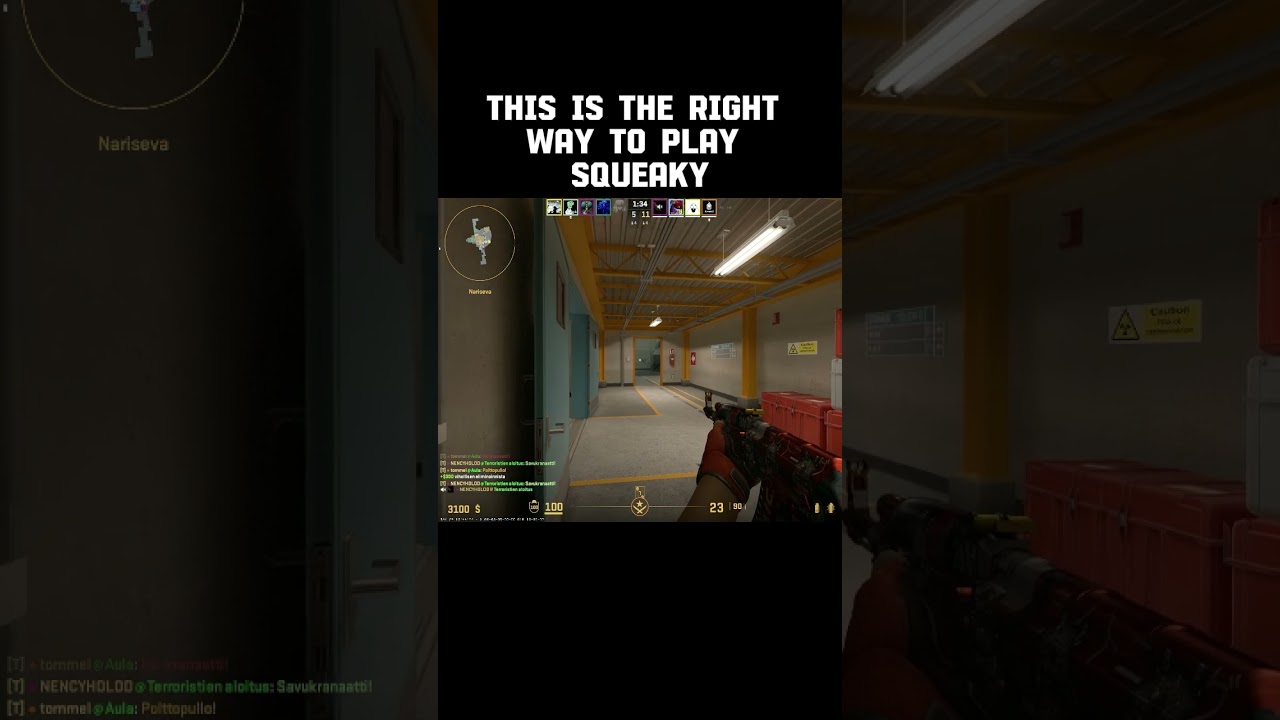 the right way to play squeaky.