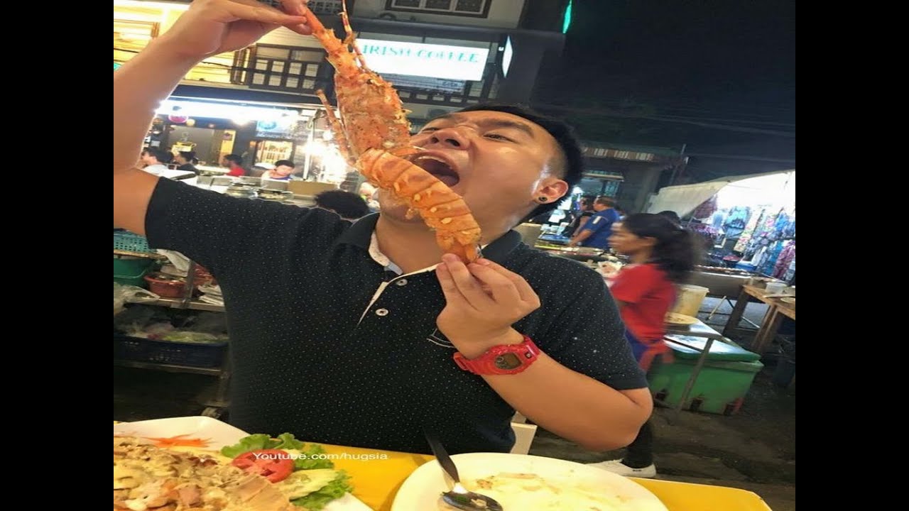 Lobster in Hua hin Thailand กุ้งล็อบสเตอร์ยักษ์หัวหิน