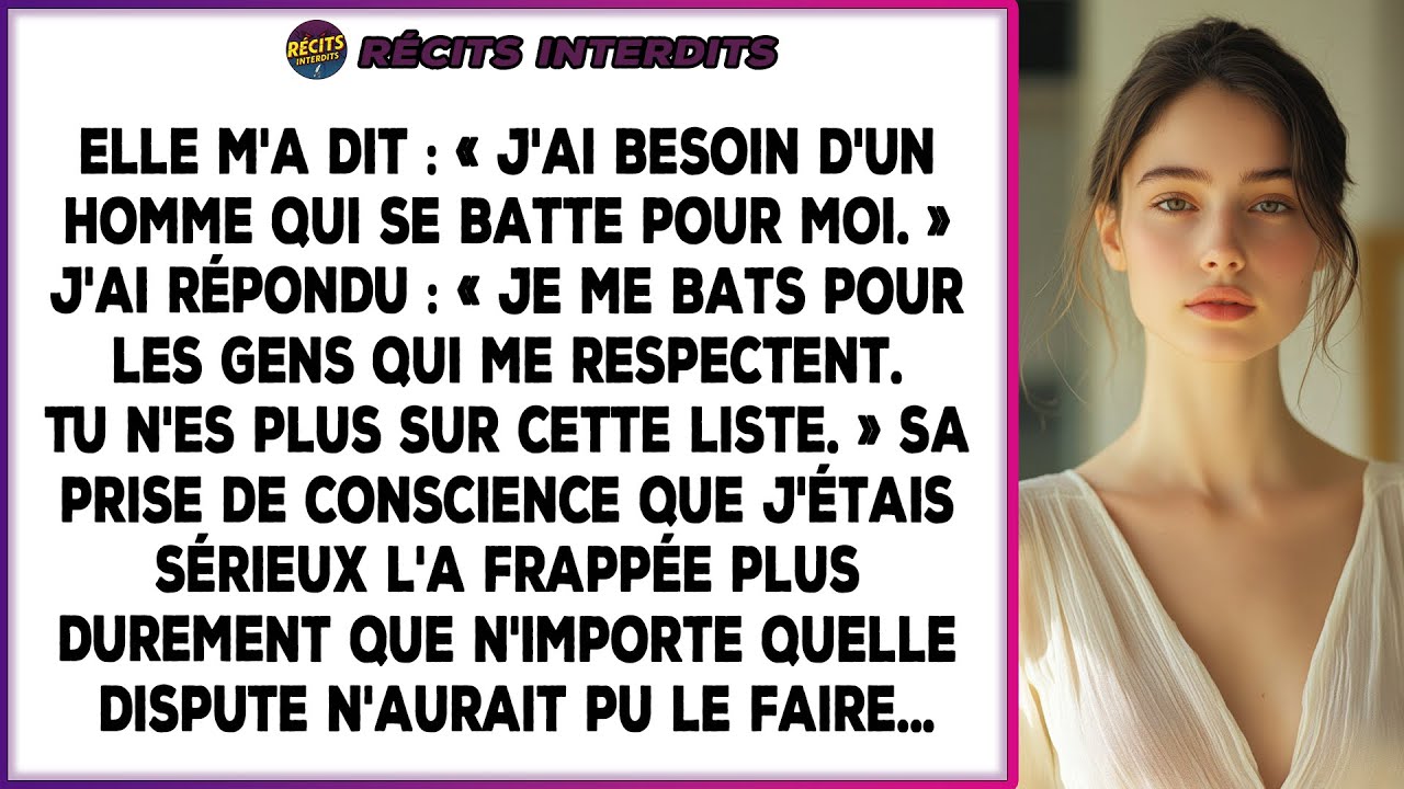 Elle M'a Dit Qu'elle Avait Besoin D'un 