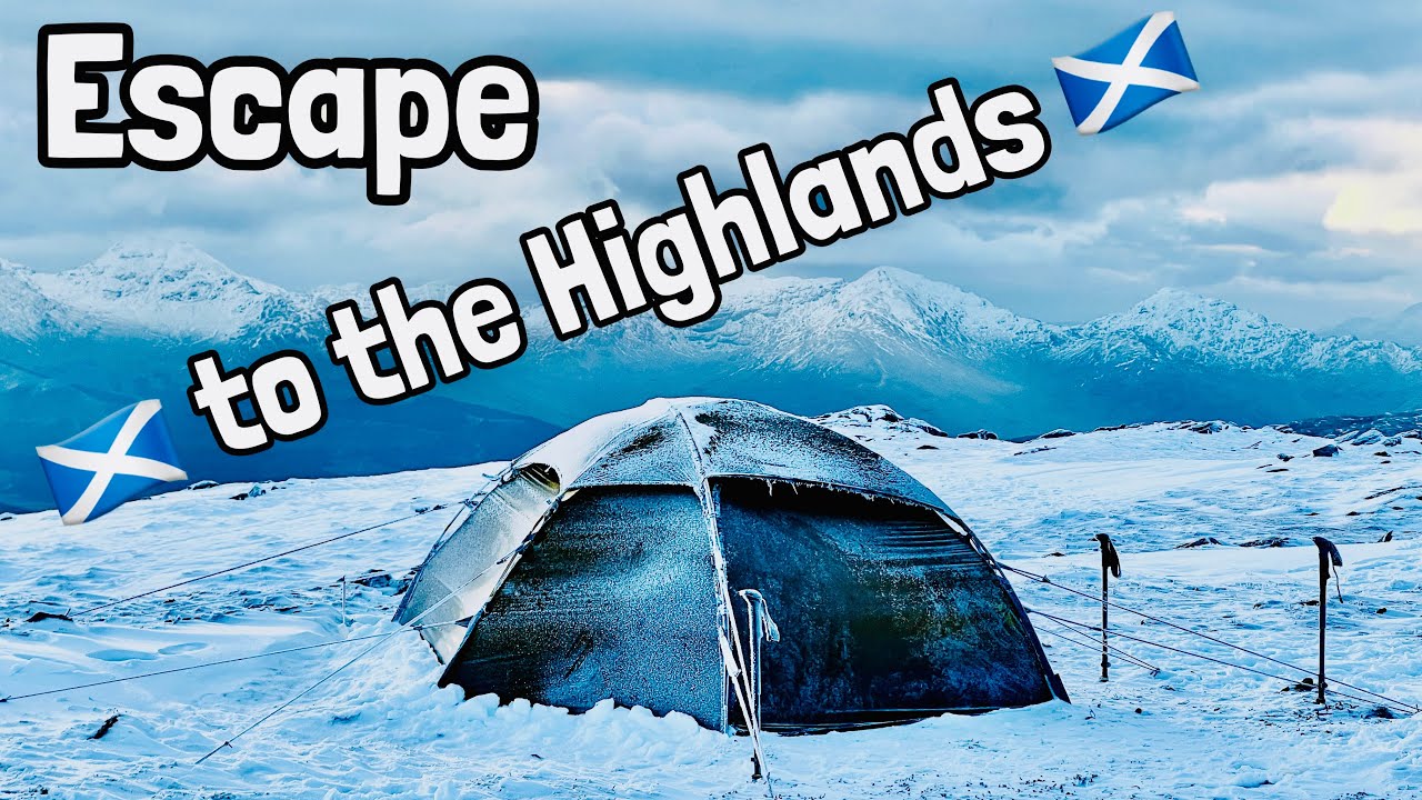 🏴󠁧󠁢󠁳󠁣󠁴󠁿🏔️❄️🥶BRUTAL WINTER WILD CAMP in the Scottish Highlands