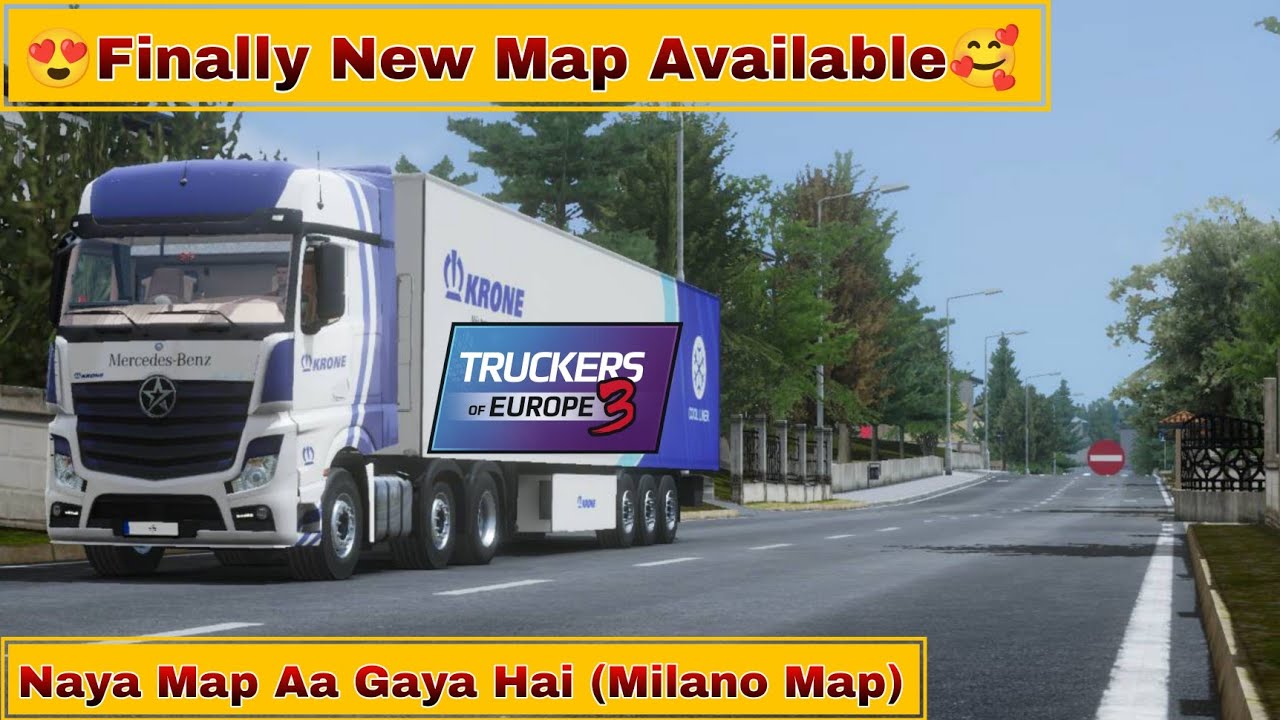 🥰 Finally Milano Map Available in Truckers of Europe 3 New Update Available 0.7.6 Added New Map