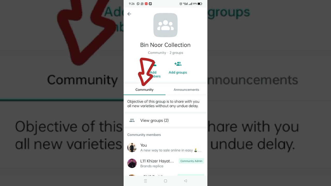 How to exit from whatsApp community