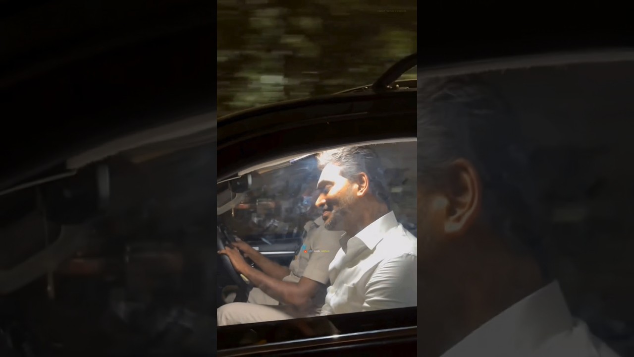 YS Jagan Mohan Reddy Visuals In Car ❤️🤩🙌 | Jagan Anna | Andhra Pradesh | YSRCP | #trending #viral