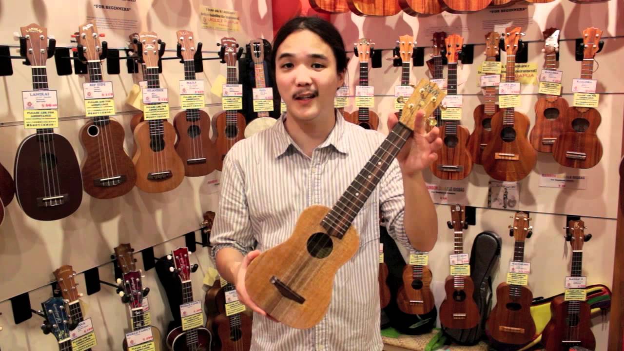 Ukulele Puapua demo-ing a S-AKL Standard (soprano) Kelii ukulele