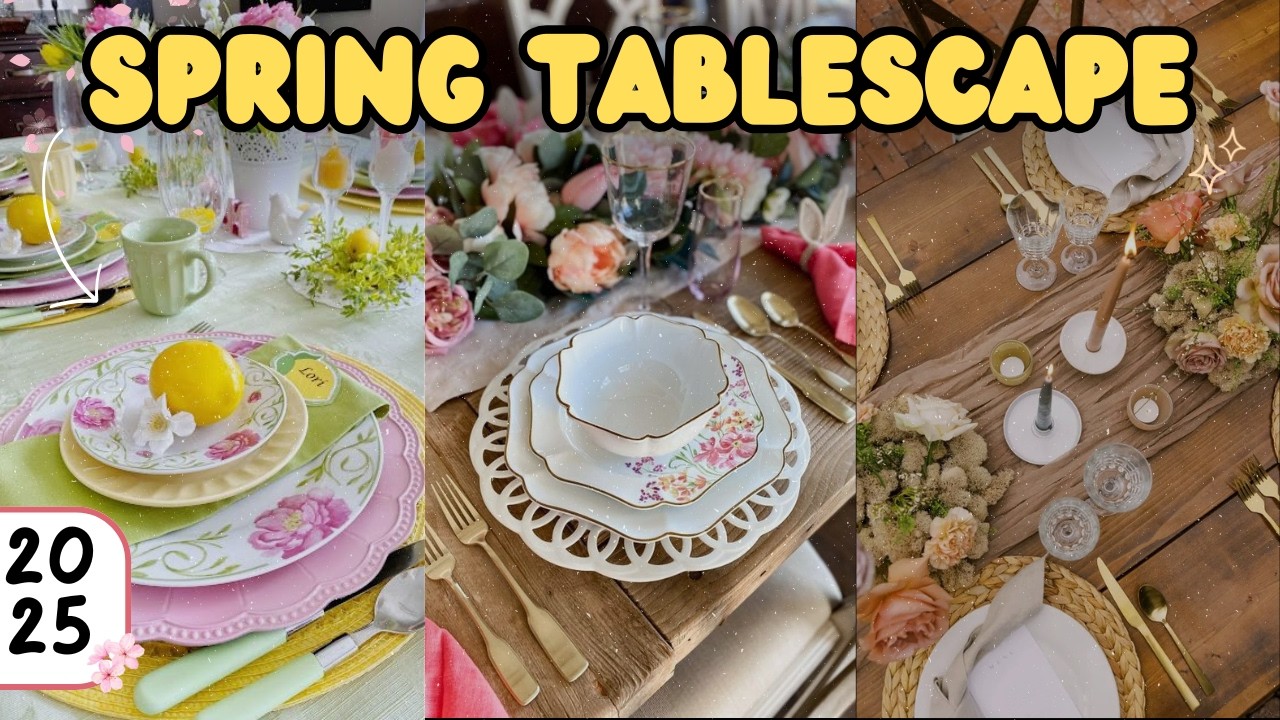 100+ Best Spring Table Decoration Ideas 2025 | Elegant DIY Centerpieces & Spring Tablescapes