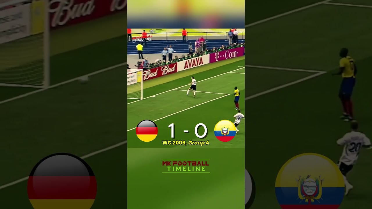 Germany vs Ecuador 2006 — World Cup Group Stage Domination