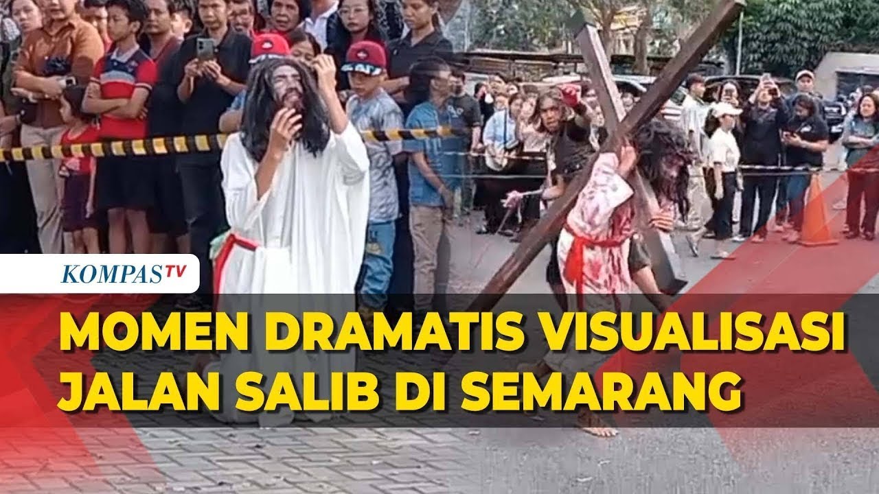 Beragam Momen Jumat Agung, Orang Muda Katolik di Semarang Visualisasi Jalan Salib