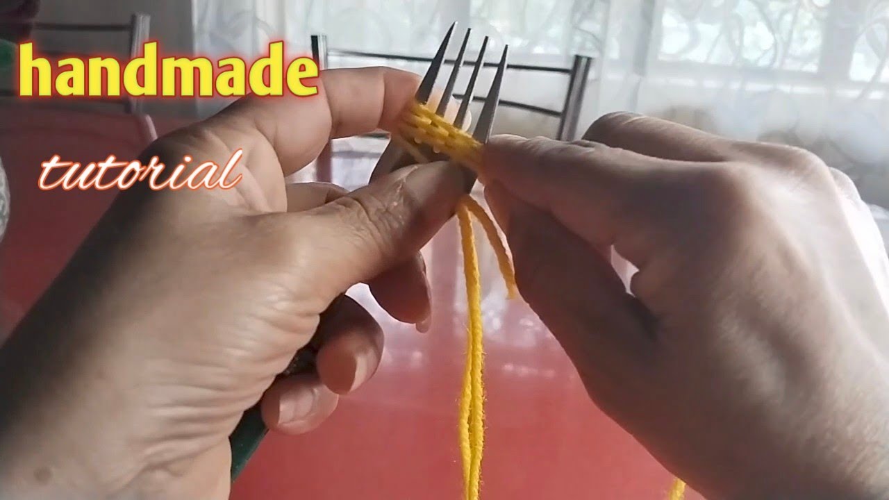 ना क्रुसिया ना सिलाइ मसिन फोर्क से बनाइए सुन्दर डिजाइन 