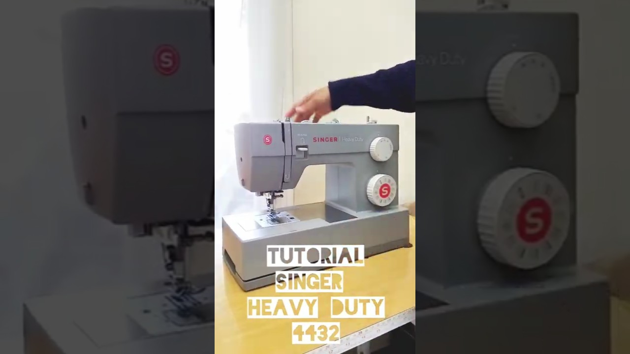 TUTORIAL MESIN JAHIT PORTABLE SINGER HEAVY DUTY #tutorialmesinjahit #shorts