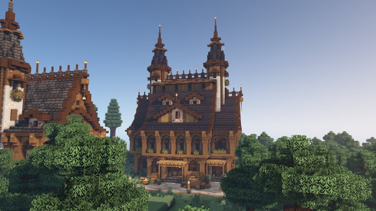 Fantasy Storage House - Minecraft Build Process