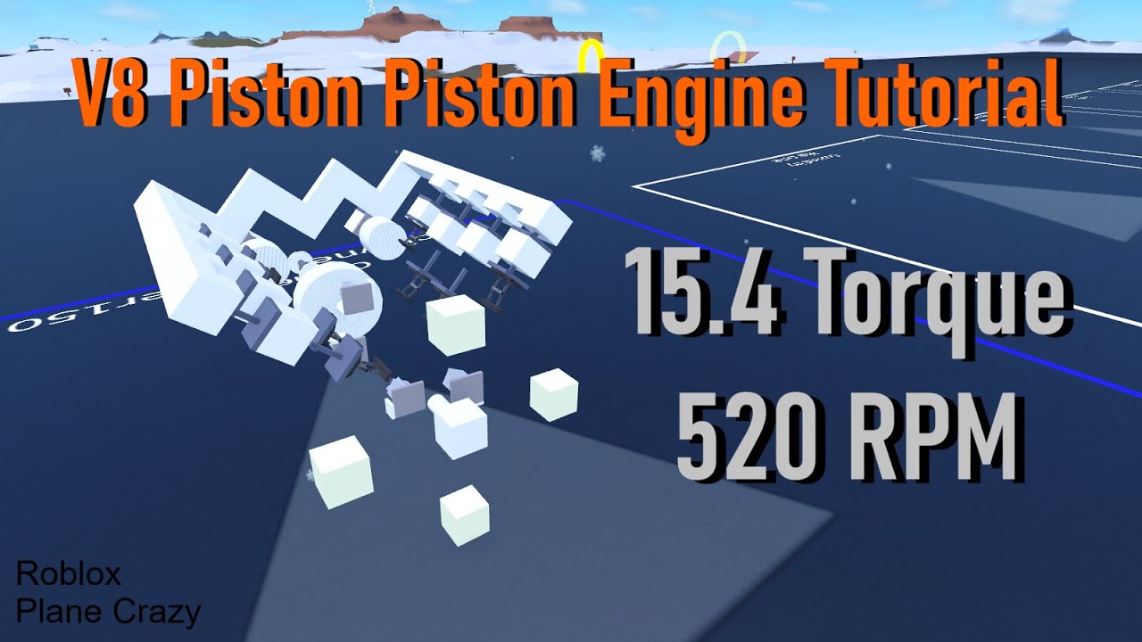 V8 Piston Piston Engine Tutorial (Plane Crazy Roblox)