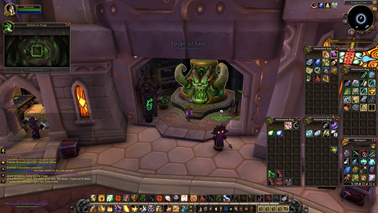 Legion Quest 566: Firing Up the Forge (WoW, human, Paladin)