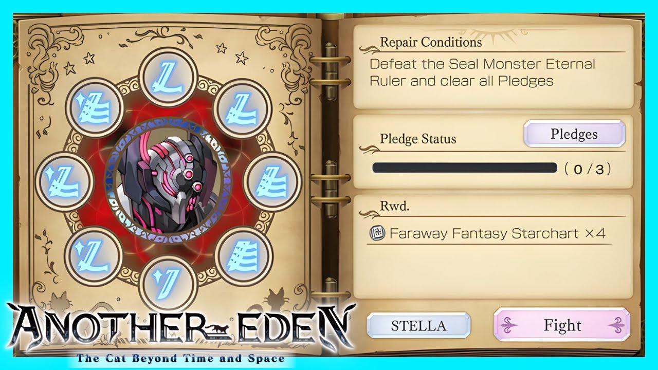 Book of the Eternal Ruler  (Hard - Very Hard - STELLA) - Astral Archive │ Another Eden