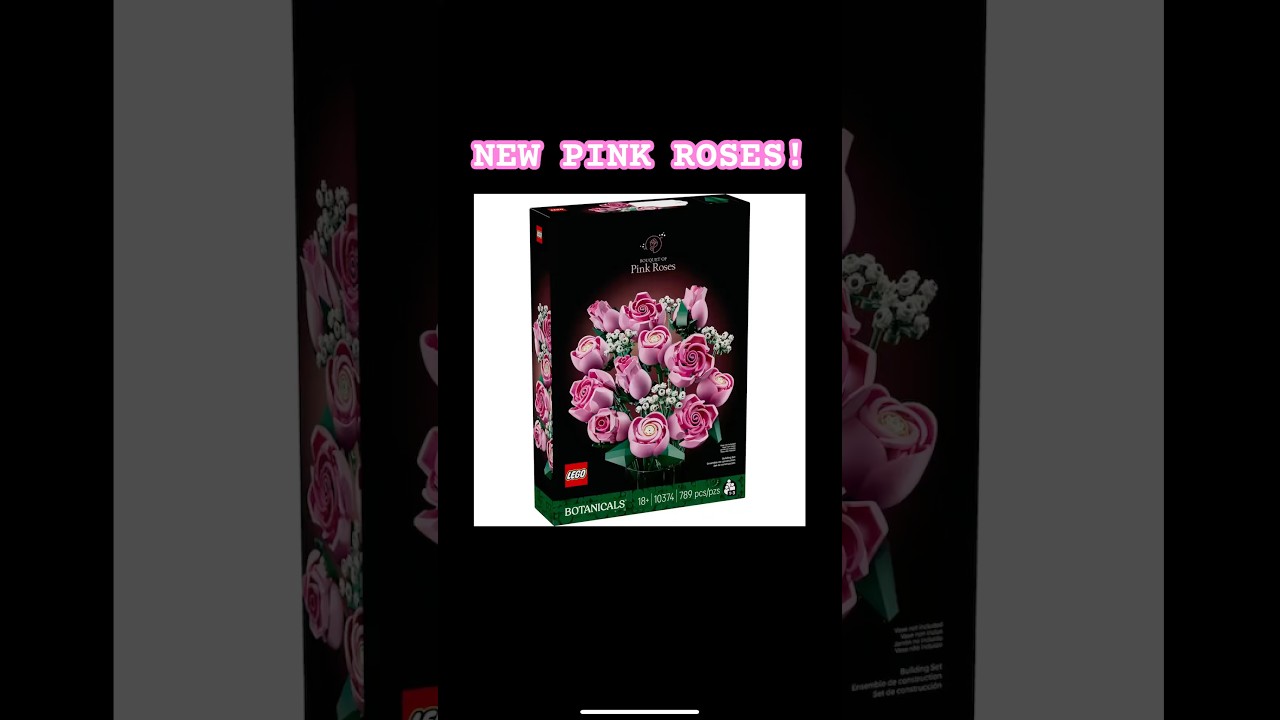 NEW Lego Botanical set - Pink roses 10374 Releasing October 1st! #lego #botanical #roses #flowers