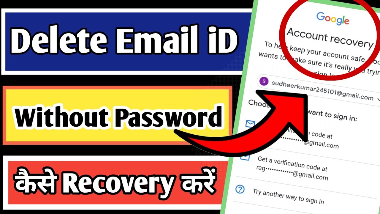 Gmail id ko kaise recover Karen 2023 || Delete Gmail Account without Password recover