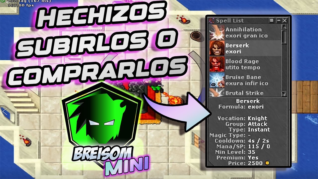 Mini Guia para principiantes de TIBIA! | Hechizos como y donde comprarlos o subirlos
