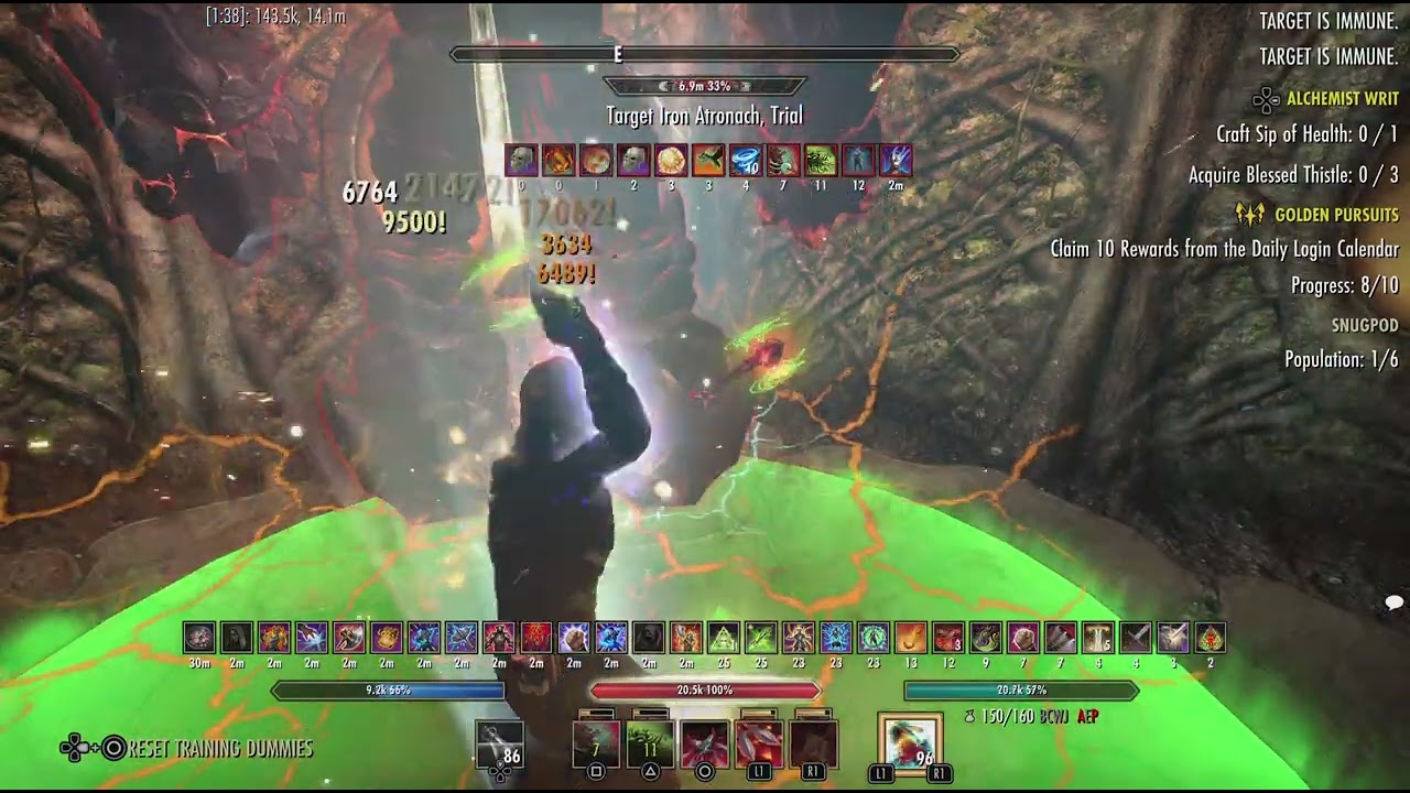 ESO update 48 pve dps 150.6k no mythic
