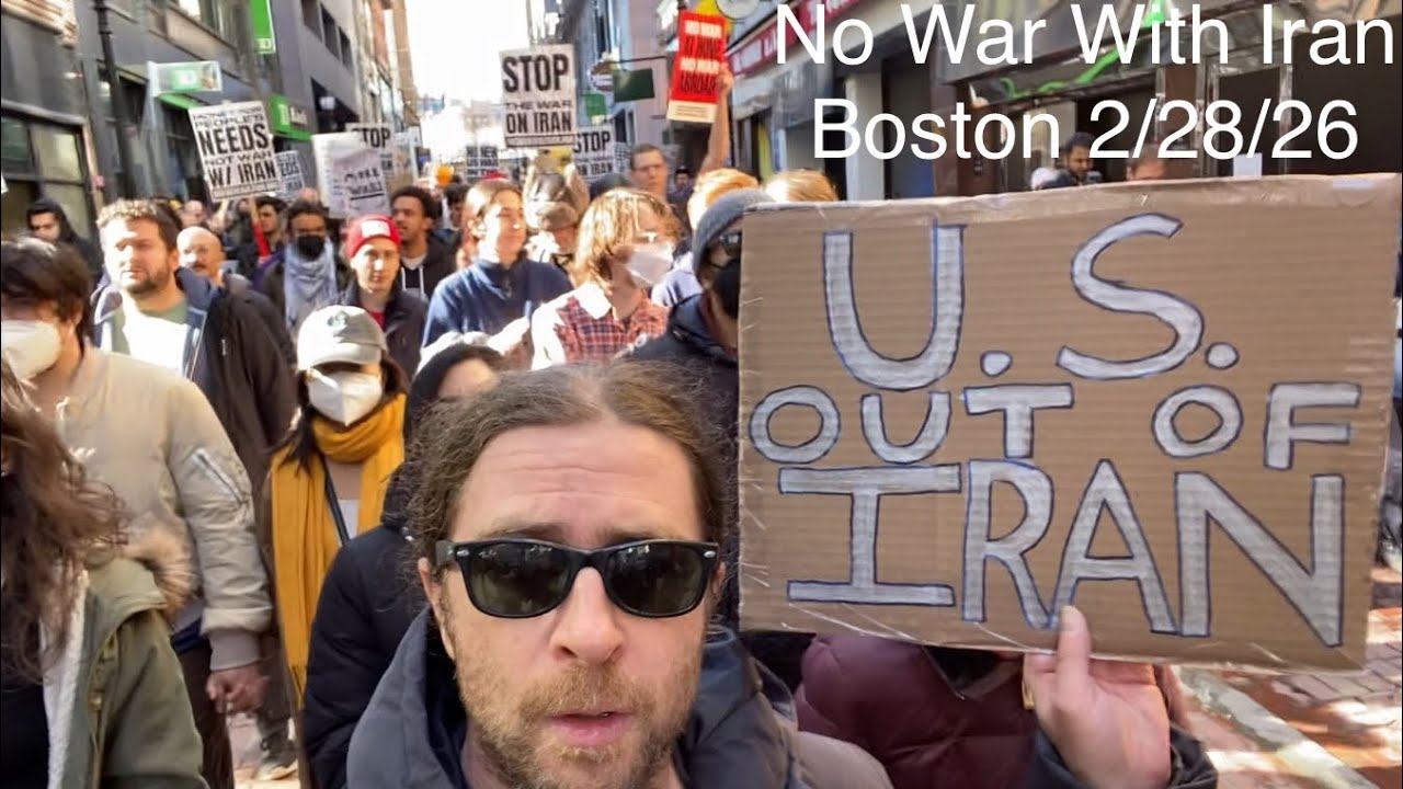 No War With Iran Boston demo 2/28/26