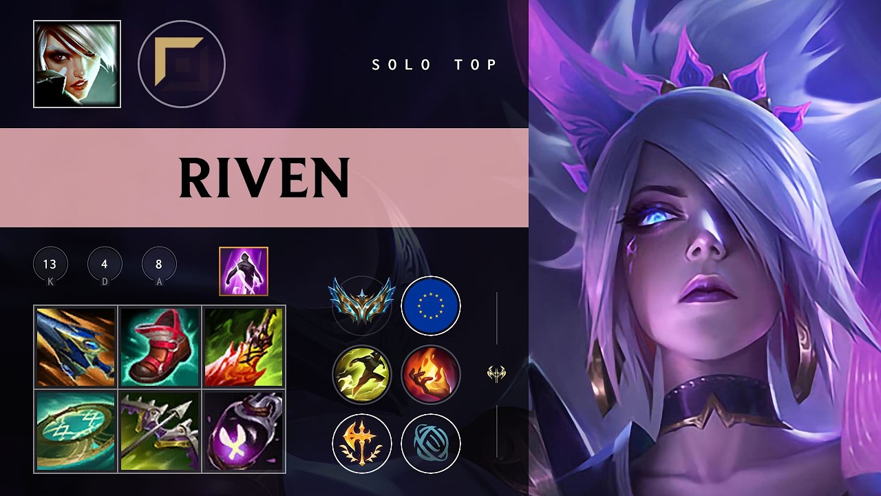 Riven Top vs Fiora - EUW Challenger Patch 26.08