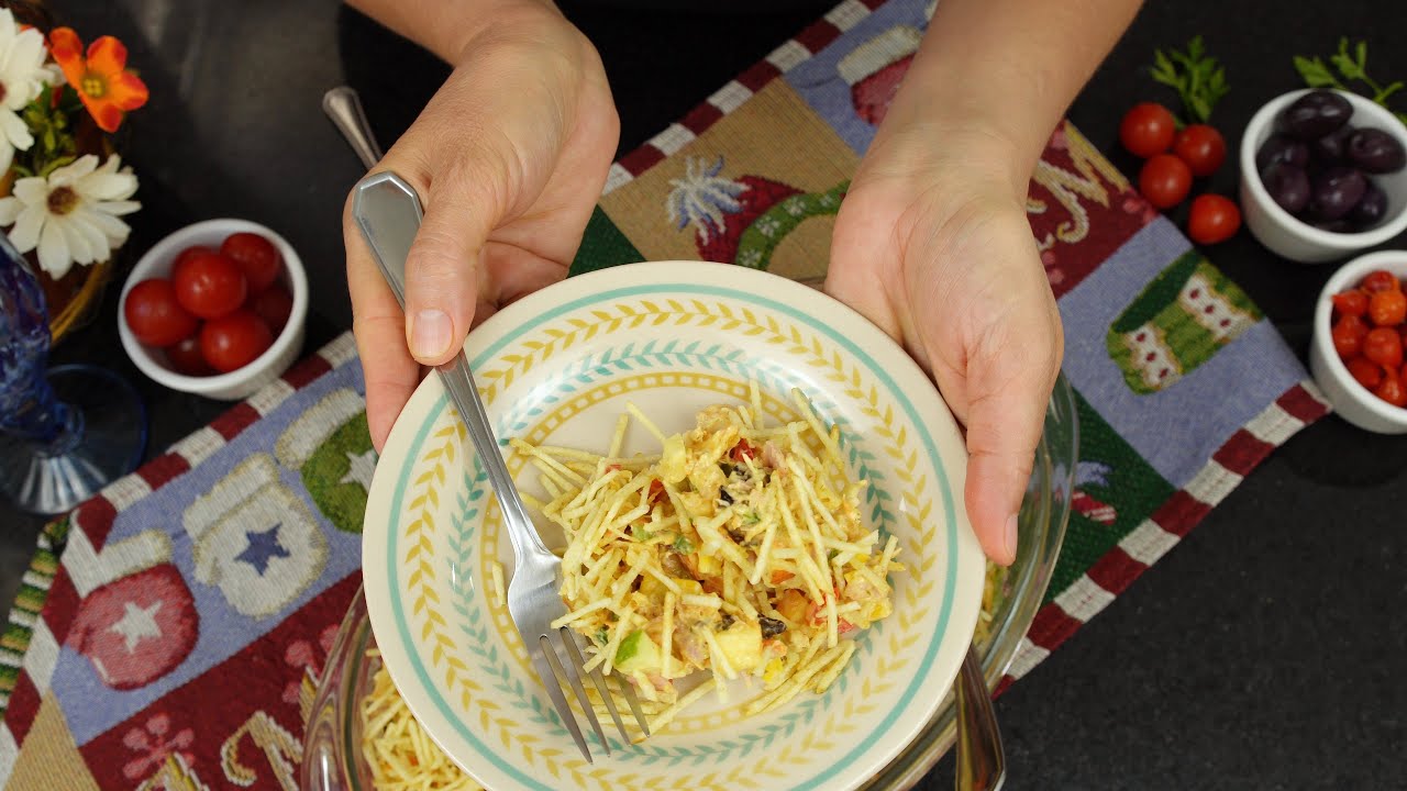 НИКОГДА НЕ УСТАЮ ГОТОВИТЬ ЭТОТ ВКУСНЫЙ РЕЦЕПТ! САЛАТ С КУРИЦЕЙ ДЛЯ ВЕЧЕРИНОК!