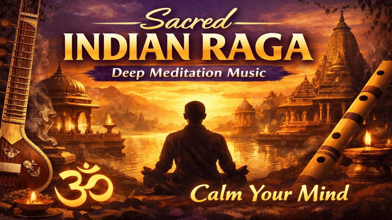 Sacred Indian Raga for Deep Meditation 🕉️ Calm Your Mind Instantly @RagaVerseAI