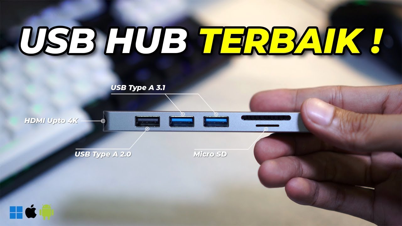 5 Rekomendasi USB HUB TERBAIK 2025 untuk Macbook, PC dan Laptop!