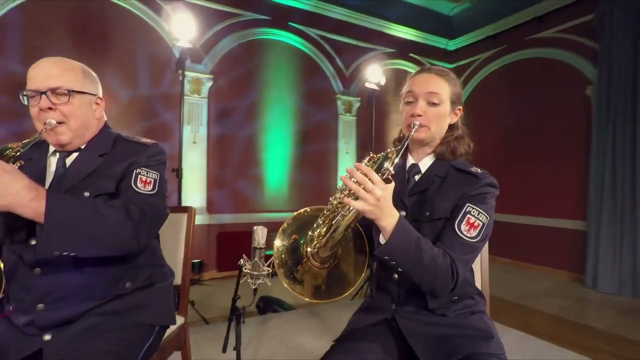 Das Hornquartett des Landespolizeiorchesters Brandenburg