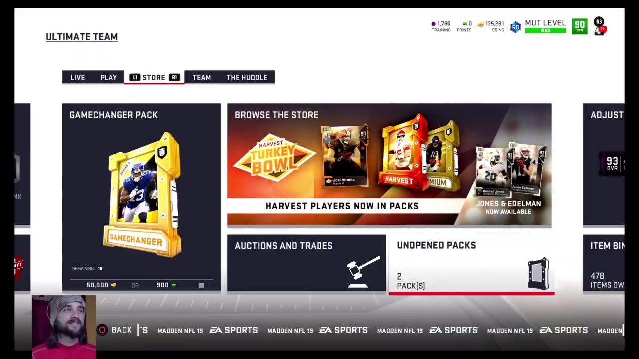 Madden Rewards All-Pro Tier Harvest Pack Opening : Madden 19 : MUT 19