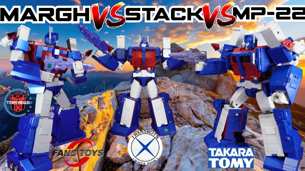 Comparison: FansToys FM-02 Margh VS X-Transbots MX-22 Commander Stack VS Takara MP-22 Ultra Magnus