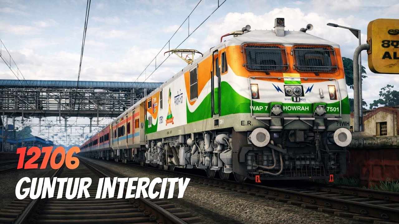 Back to Back Overtakes | 12706-Secunderabad-Guntur INTERICTY | (part 2) Railworks TS #indianrailways