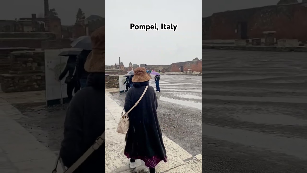 The ruins of Pompei. 