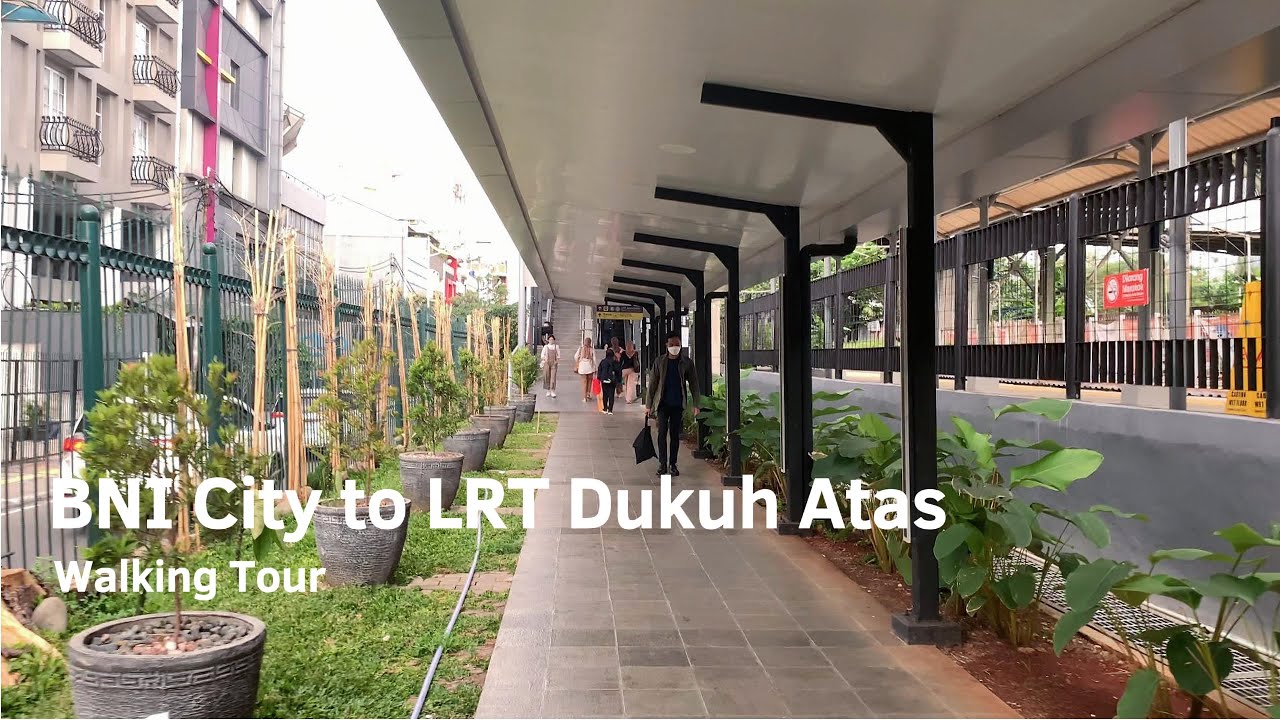 [4K] From BNI City Airport Train Station to LRT Dukuh Atas Station - Kawasan Transit Dukuh Atas ❗