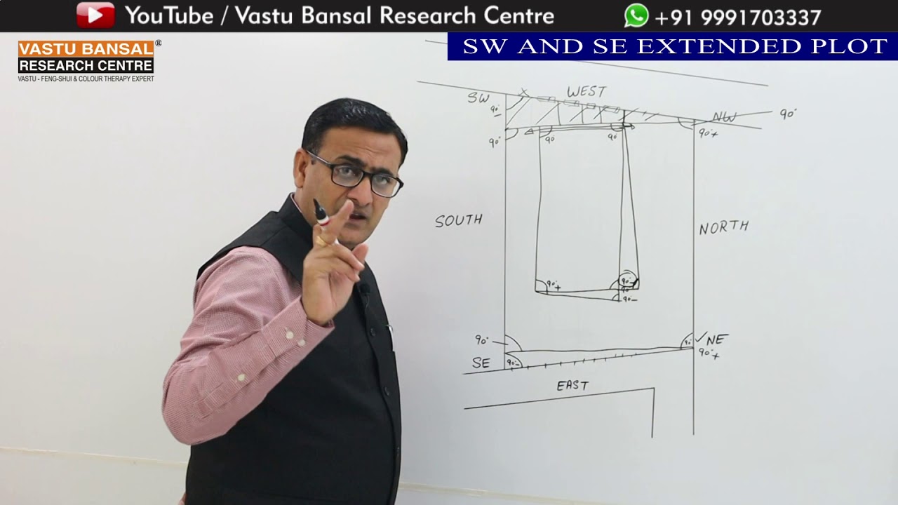 South-West and South-East extended Plot / House / Shop / factory / Showroom / Land | Vastu Bansal