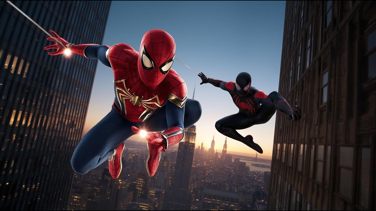 Spider-Man 2 LIVE 🔴 Web Swinging Action #Shorts