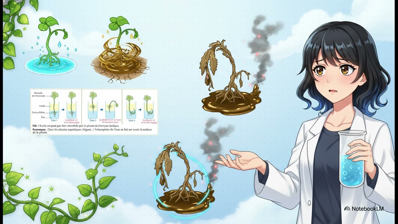 L’absorption d’eau et des sels minéraux au niveau de la racine