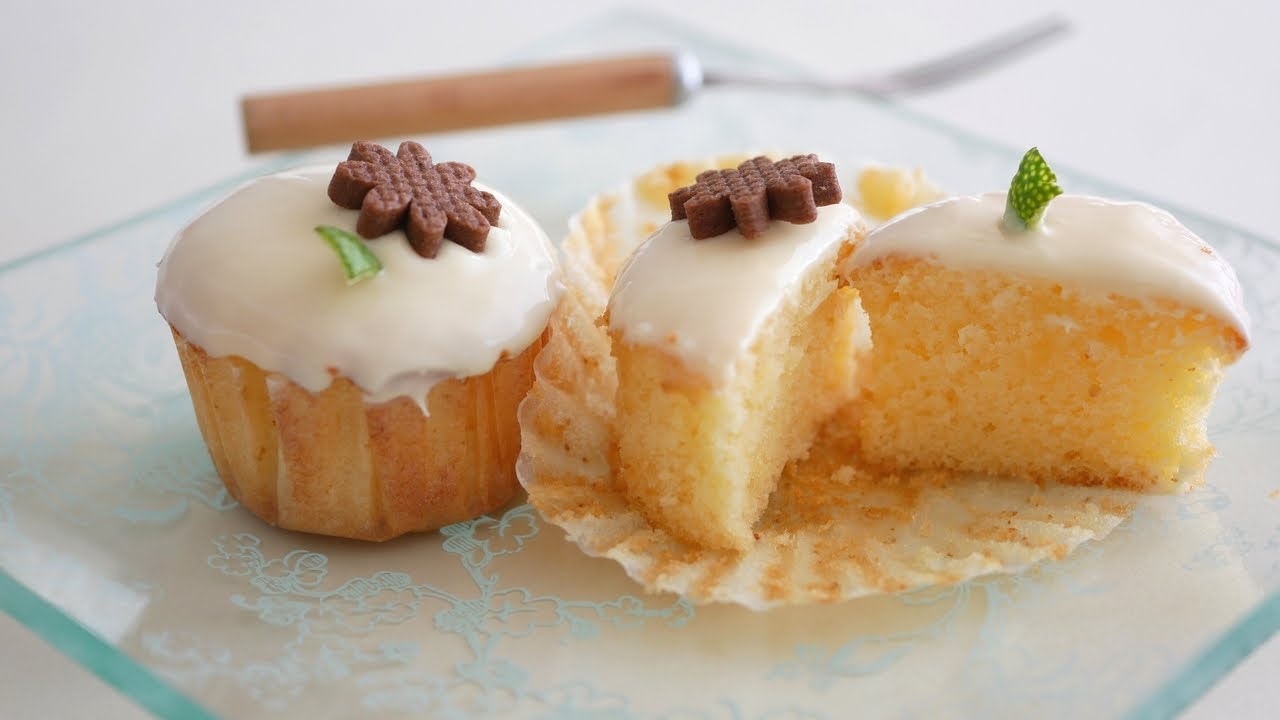 ミニレモンカップケーキ🍋ふんわり～ | Mini Lemon Cupcakes