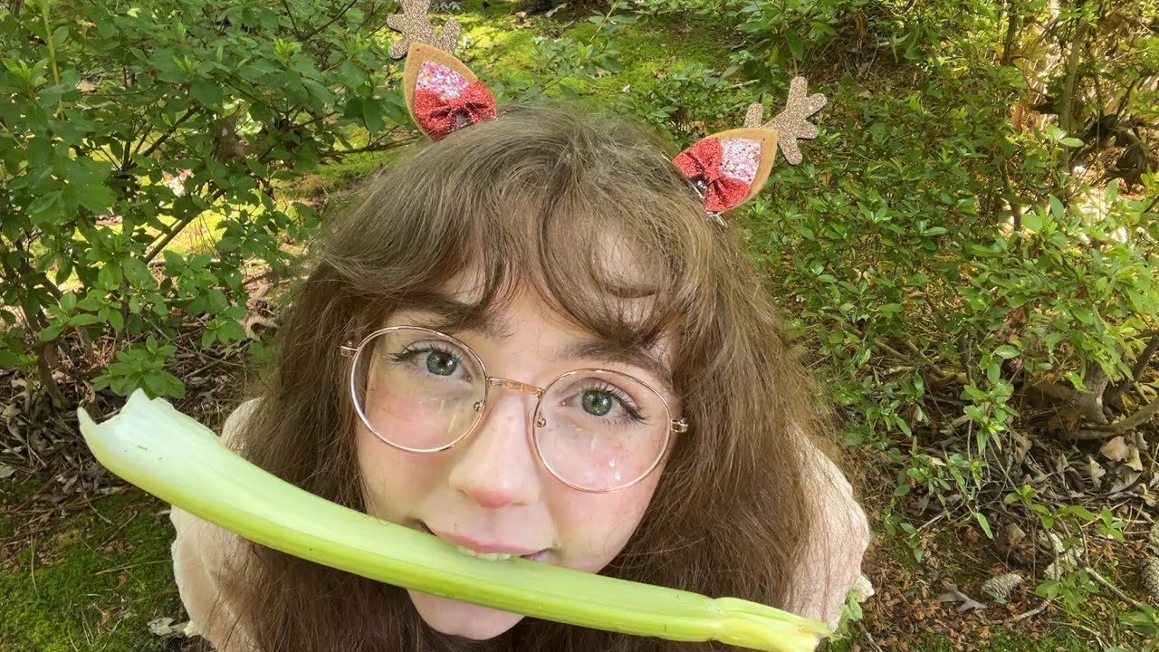 i am eating all the vegetables in your garden!!! ASMR