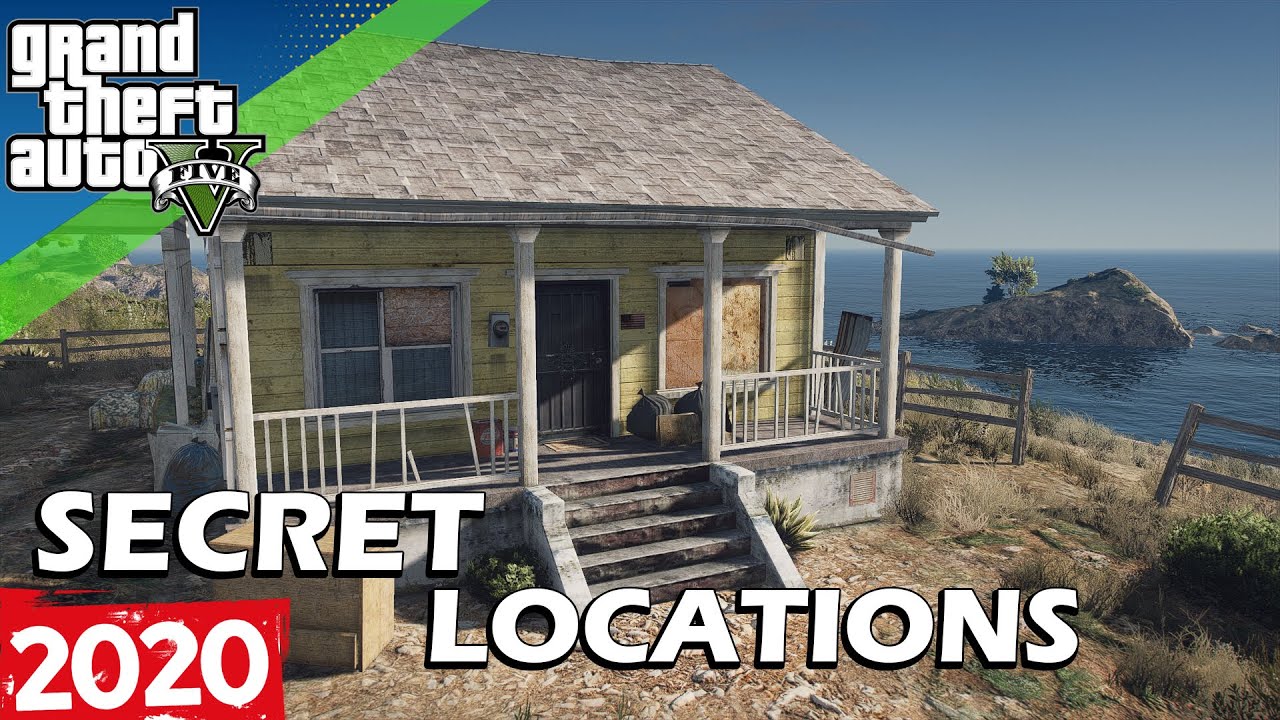 GTA 5 - SECRET LOCATIONS (Hidden Cabins, Caves, Secret Maze)