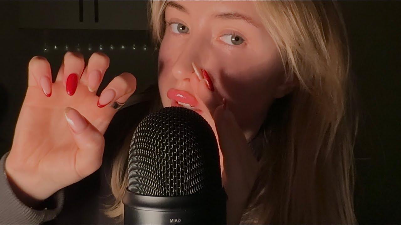 ASMR Clicky Mouth Sounds & Hand Movements Combo (Deep Tingles)