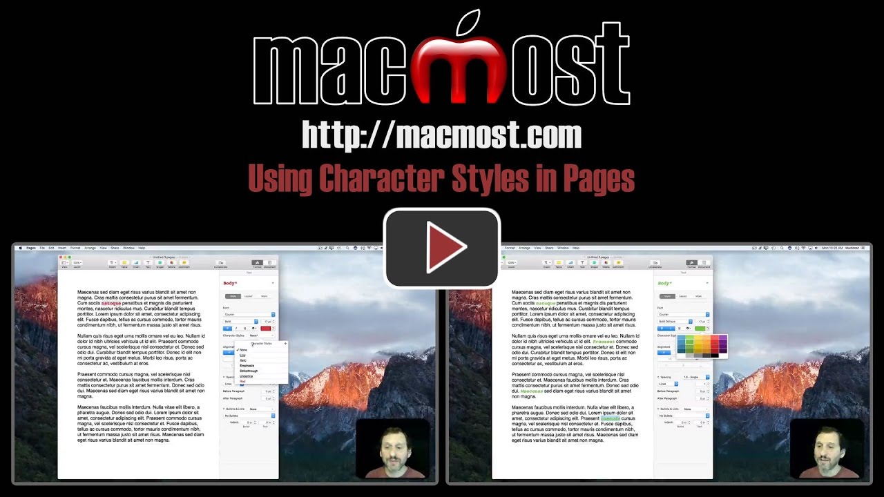 Using Character Styles in Pages (#1315)